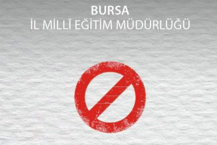 Bursa İl Milli Eğitim'den boykot kararı