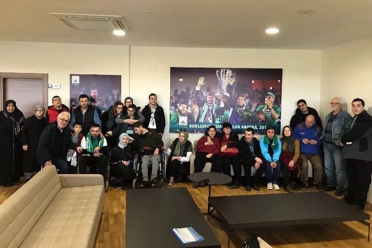 Bursaspor’a engelli bireylerden destek