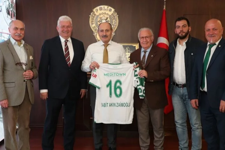 Bursaspor'dan İl Emniyet Müdürü Zaimoğlu’na ziyaret