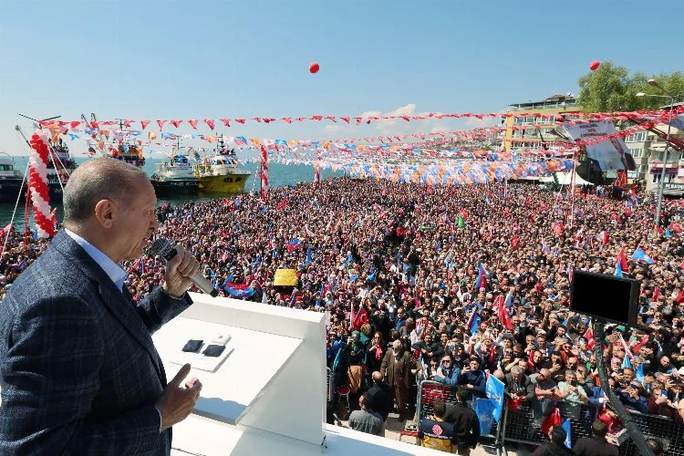 Erdoğan esnaflara müjdeleri Bursa Gemlik'ten sıraladı