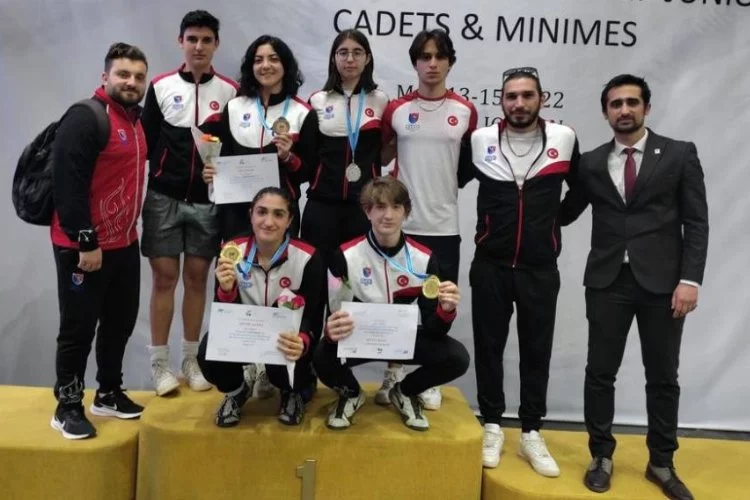 Eskrimciler, Akdeniz Şampiyonası’nda 4 madalya kazandı