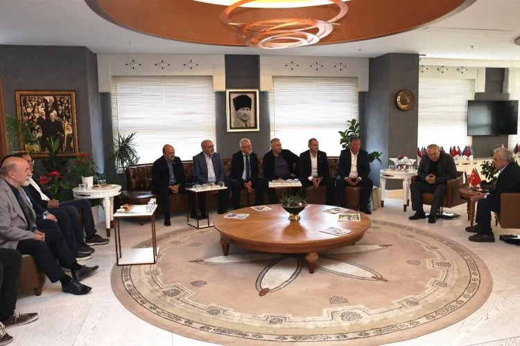 Kardeş kent Ardino’dan Başkan Özdemir’e ‘Hayırlı olsun’ ziyareti