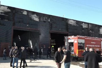 Metal fabrikasında yangın paniği