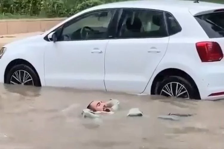 Mudanya’daki sel felaketinde suda yüzen adam konuştu: 