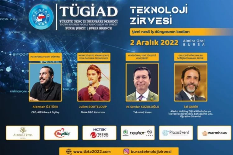 TÜGİAD Bursa Şubesi 'Teknoloji zirvesi' düzenliyor