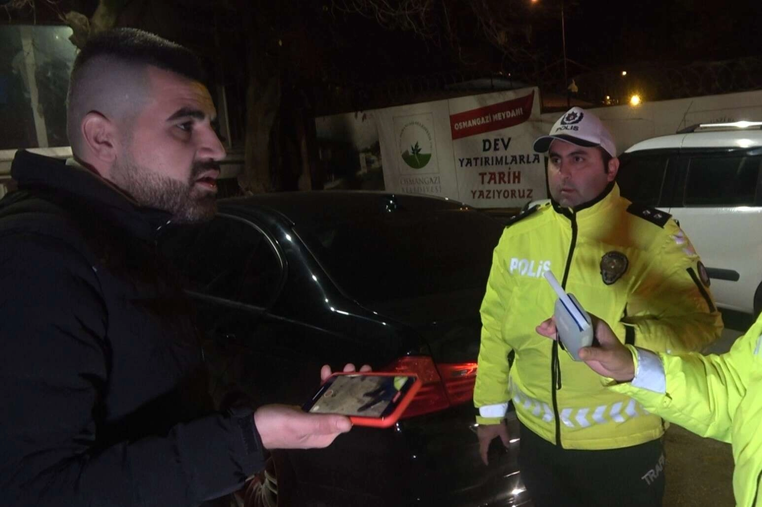 Uygulama noktasından kaçtı, yakalanınca ehliyetine el konuldu