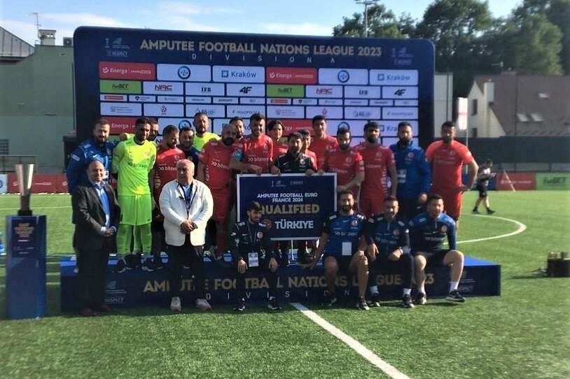Milliler, Ampute Futbol Uluslar A Ligi'nde ikinci oldu.
