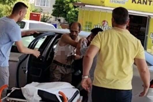 Ağaç keserken dal koluna saplandı