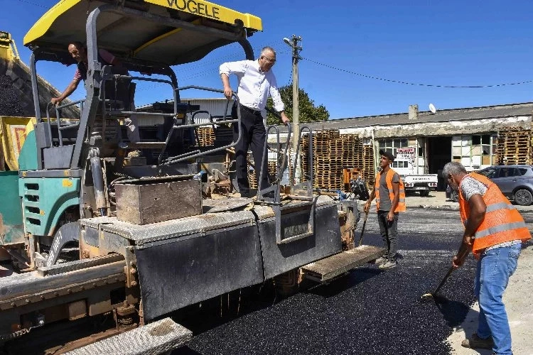 Karacabey Sanayi Sitesi'ndeki çalışmalar tüm hızıyla sürüyor