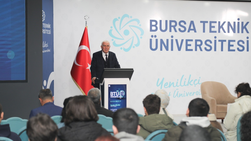 BTÜ'nün konuğu İbrahim Gülmez: "Sanayi fırsatlarını değerlendirerek başarıya ulaşın"