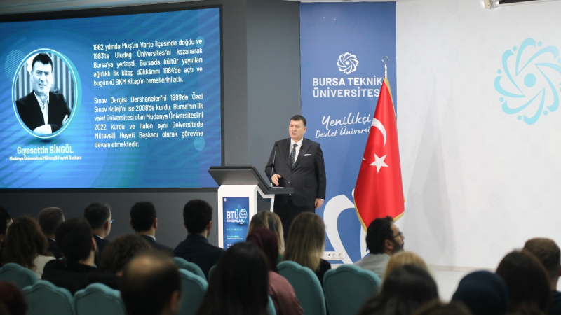 BTÜ Konuşmaları’nın konuğu Gıyasettin Bingöl oldu