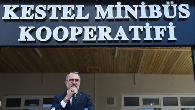 Kestel Minibüs Kooperatifi yeni yüzüyle hizmete açıldı