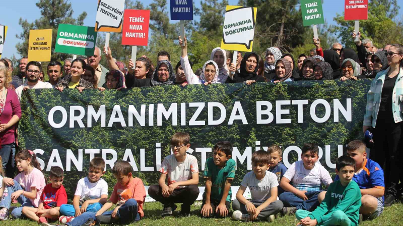 Bursa’da köylüler beton santrali için ayakta