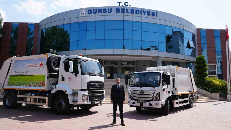 Gürsu’ya Çevre Bakanlığı’ndan Araç Desteği