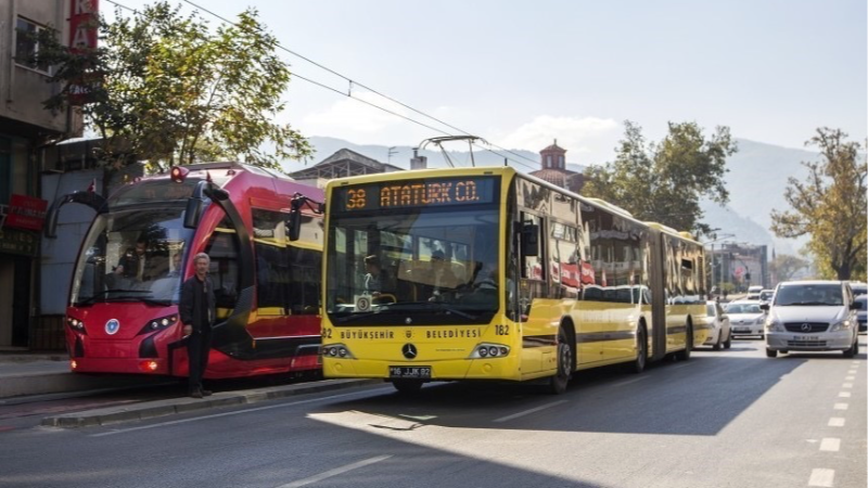 Bursa’da 19 Mayıs’ta ulaşım ücretsiz