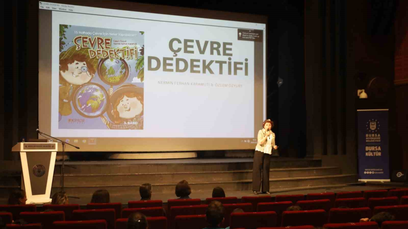 ‘Çevre Dedektifi’ kitabının yazarı çocuklarla buluştu