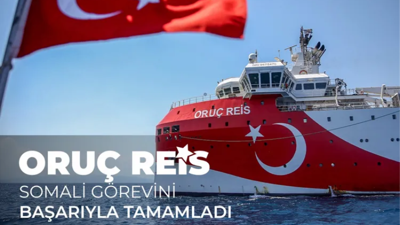 Oruç Reis Somali'deki görevini tamamladı