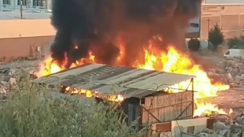 Bursa'da yine hurdacı yangını, yine çevre felaketi