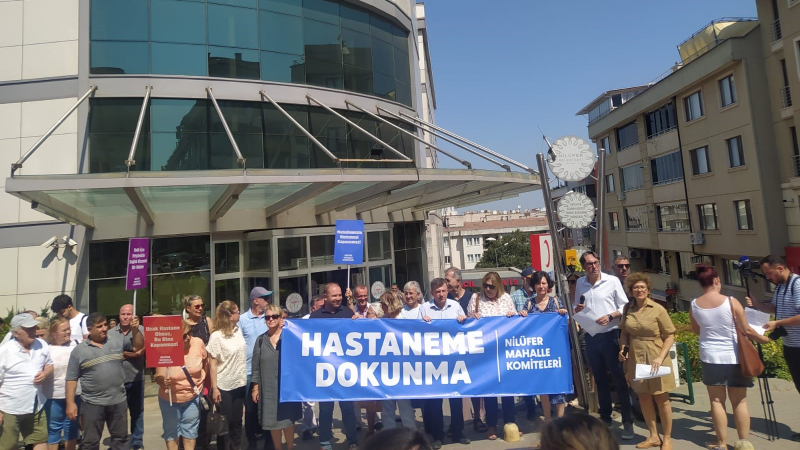 Nilüfer'de halk hastanelerine sahip çıkmak için toplandı