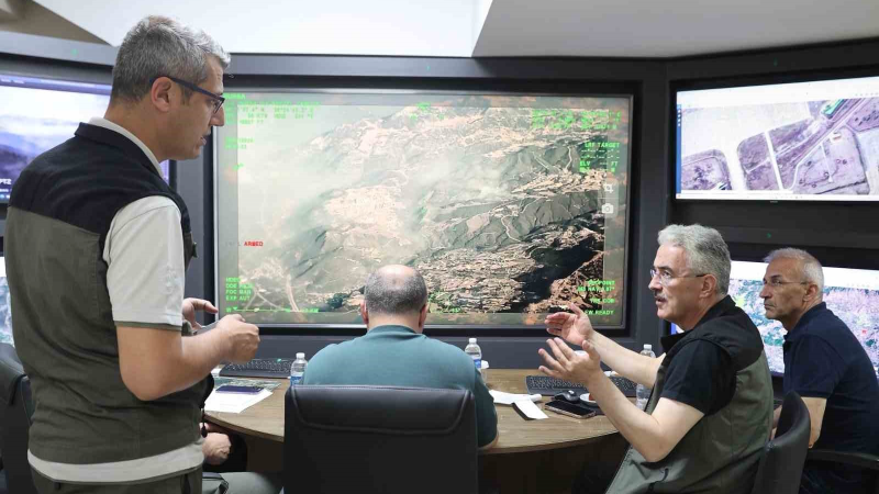 Bursa protokolü orman yangınlarını yakın takipte