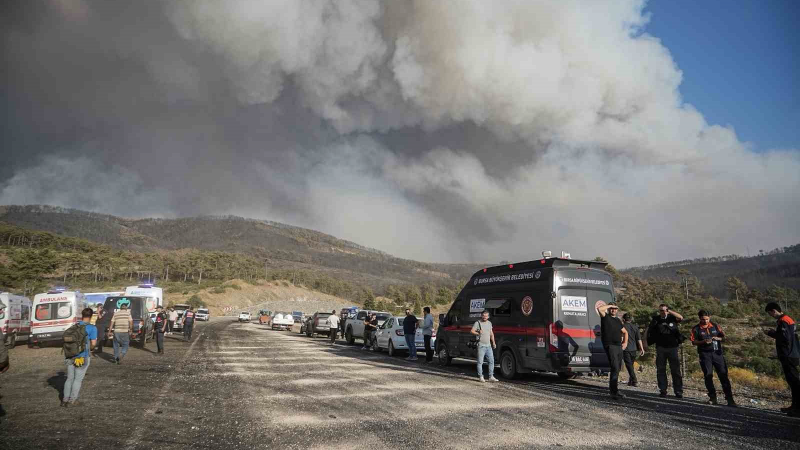 Yangınlara Büyükşehirden 185 araç ve 568 personelle müdahale