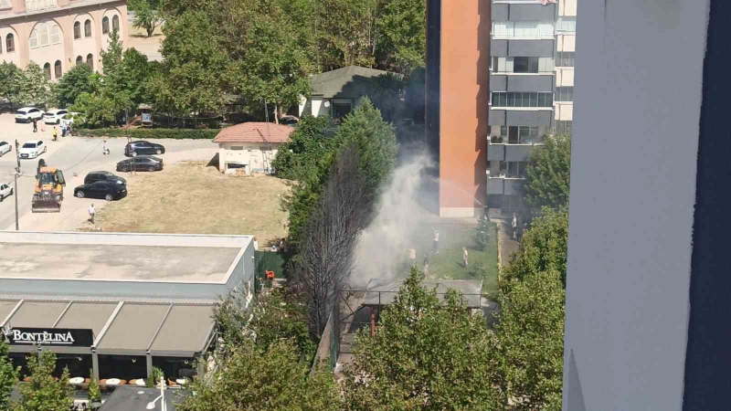 Özlüce'de korkutan yangın