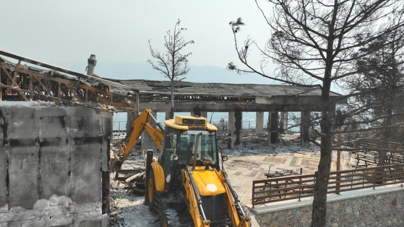 Gürsu'nun kır lokantası küllerinden temizlendi