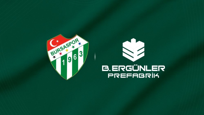 Bursaspor'un kol sponsoru Ergünler Prefabrik