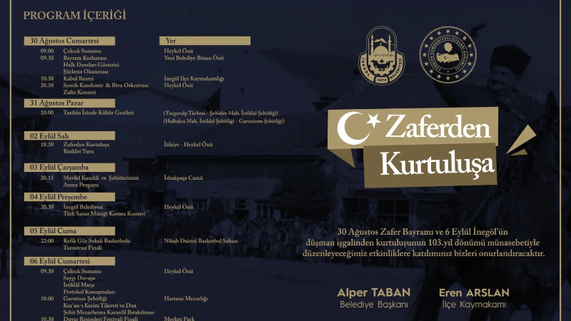 İnegöl'de Zaferden Kurtuluşa etkinliği başlıyor