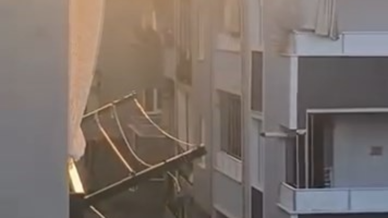 Bursa’daki korku dolu anların görüntüsü