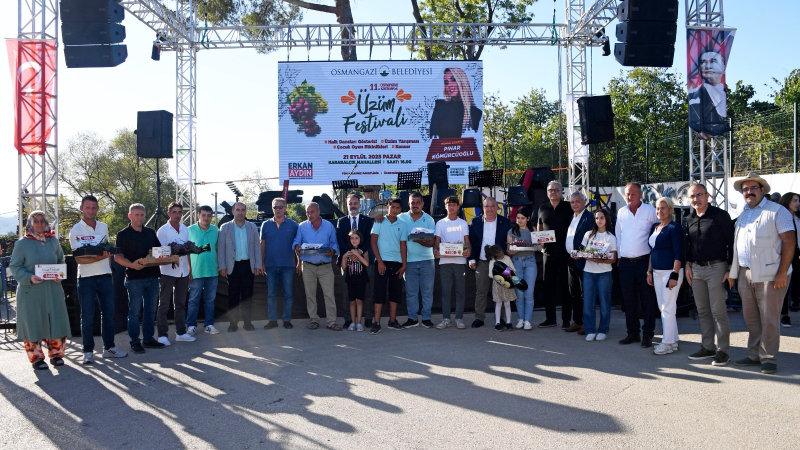En kaliteli üzümler Osmangazi'de yarıştı