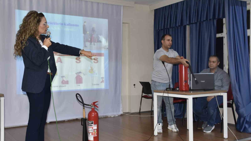 Karacabey Belediyesi’nden öğrencilere ’yangın eğitimi’