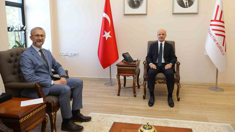 YÖK Başkanı Özvar, Ukrayna Büyükelçisini Kabul Etti