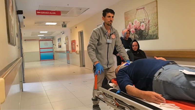 Çarpışmanın etkisiyle kanala uçtu