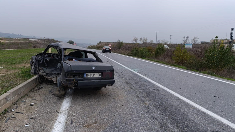 Bursa’da trafik kazası: 1 ölü, 2 yaralı