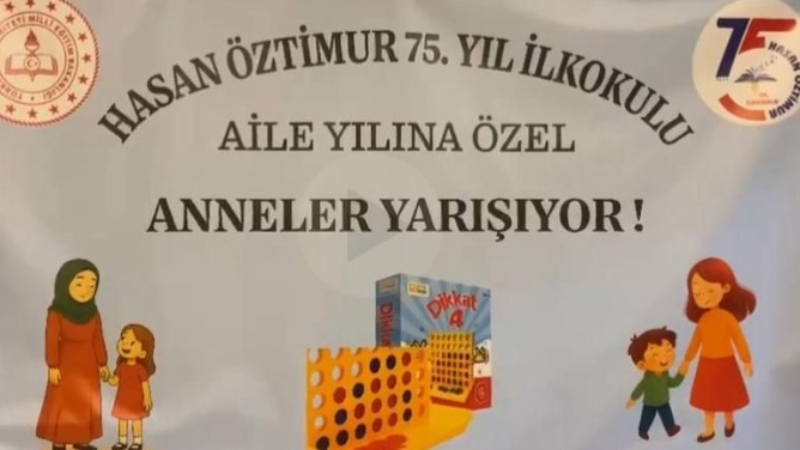 Hasan Öztimur 75. Yıl İlkokulu’nda annelere özel zeka turnuvası