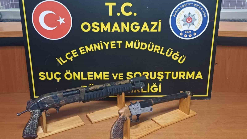 Osmangazi’de ruhsatsız silah operasyonu