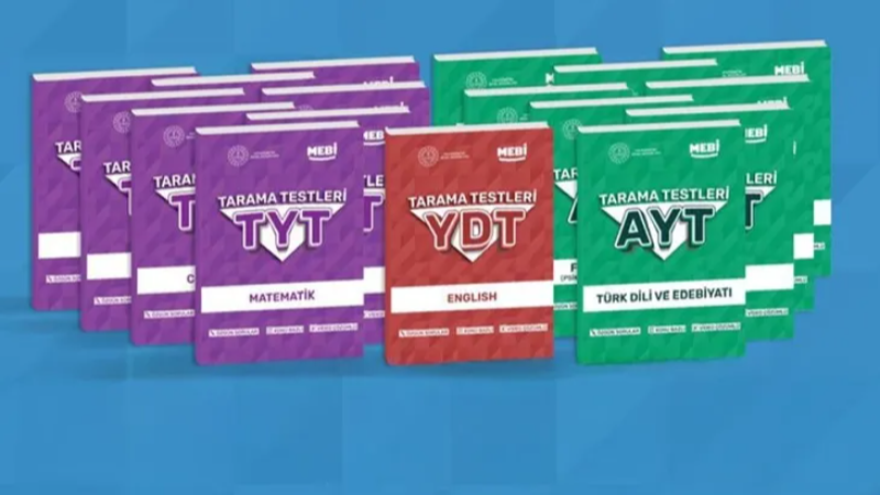 MEBİ YKS tarama testi kitapları yayımlandı
