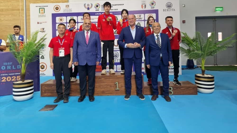 Havalı tüfek karışık takımından tarihi madalya