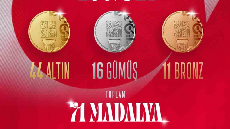 İslami Dayanışma Oyunları’nda Türkiye’den 71 madalya