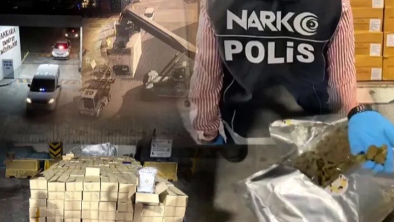 1,5 tonluk skunk operasyonu: 5 gözaltı!