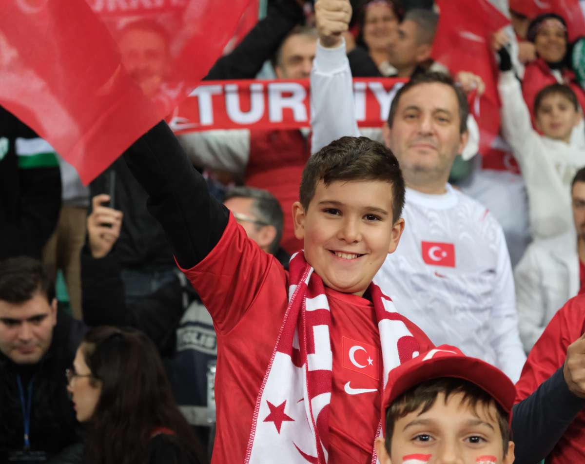 (ÖZEL) Türkiye-Bulgaristan taraftar fotoğrafları