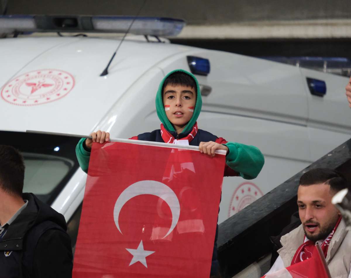 (ÖZEL) Türkiye-Bulgaristan taraftar fotoğrafları
