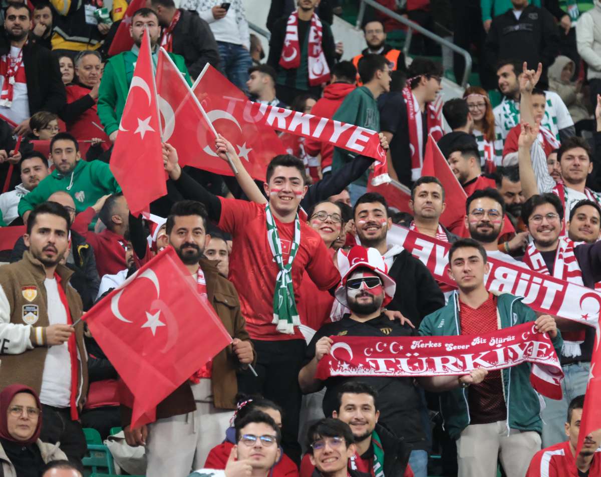 (ÖZEL) Türkiye-Bulgaristan taraftar fotoğrafları