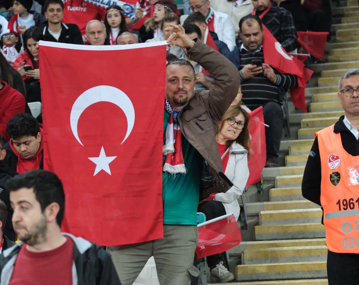 (ÖZEL) Türkiye-Bulgaristan taraftar fotoğrafları