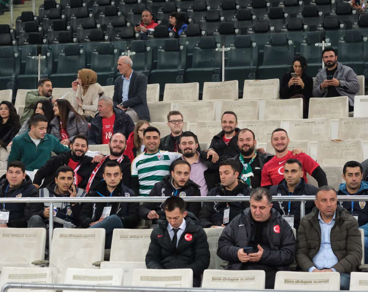 (ÖZEL) Türkiye-Bulgaristan taraftar fotoğrafları