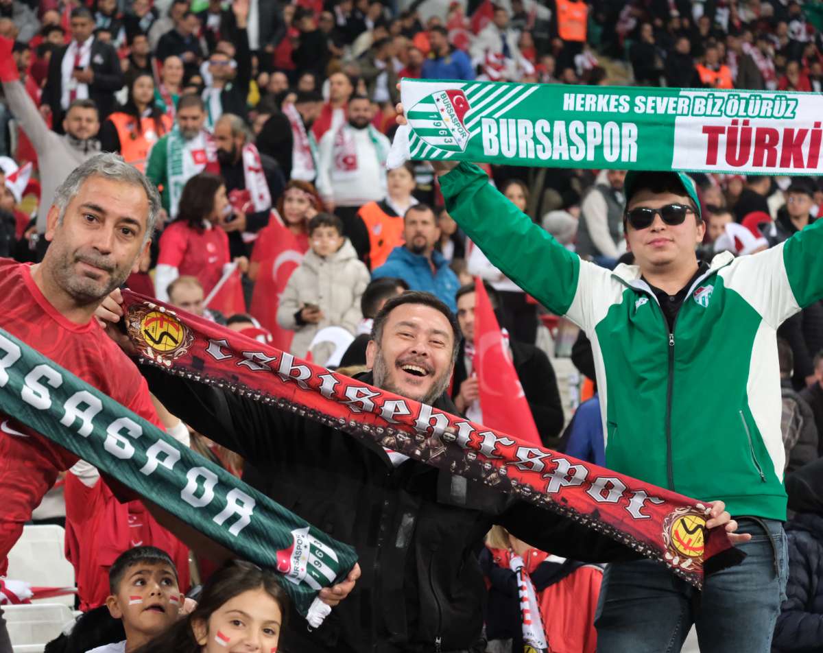 (ÖZEL) Türkiye-Bulgaristan taraftar fotoğrafları