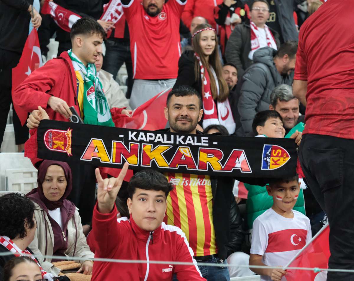 (ÖZEL) Türkiye-Bulgaristan taraftar fotoğrafları