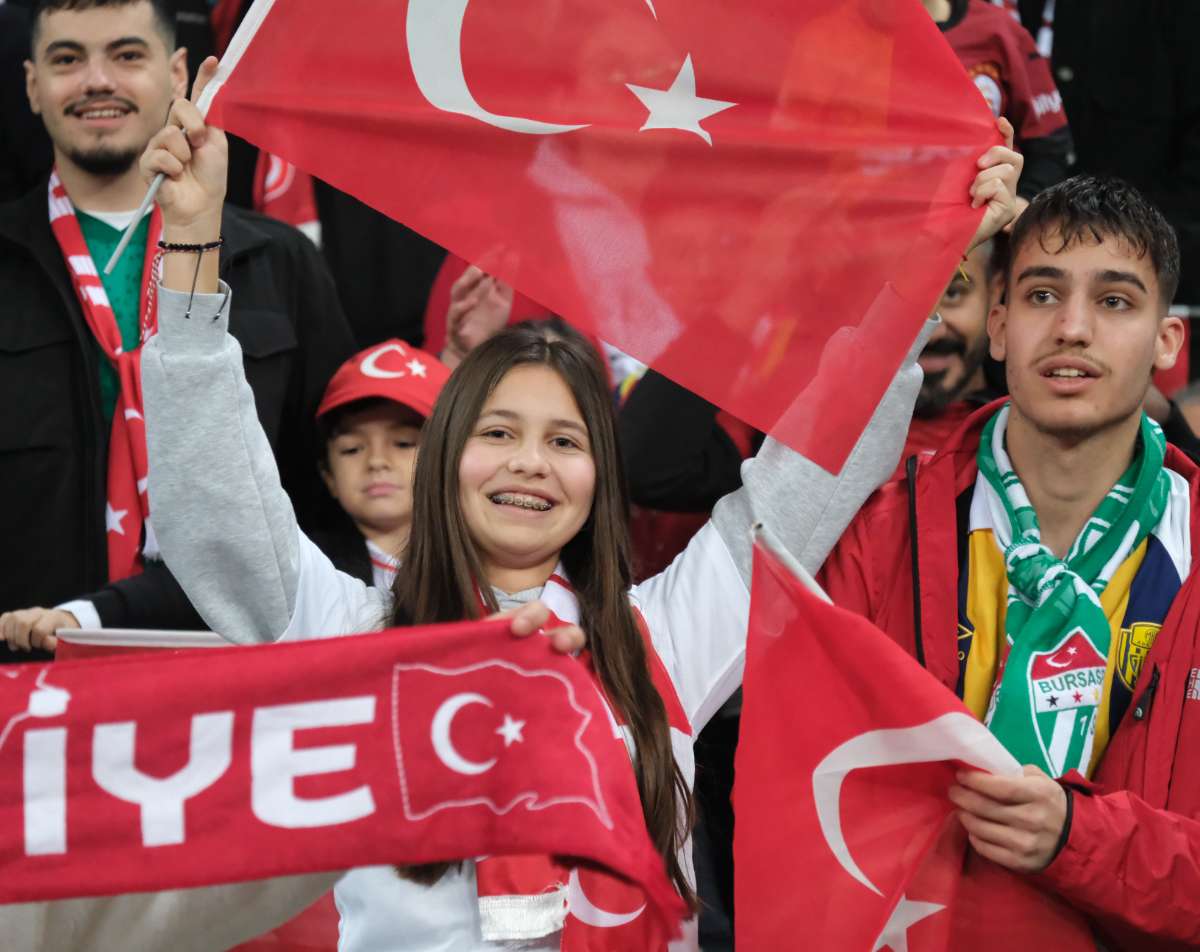 (ÖZEL) Türkiye-Bulgaristan taraftar fotoğrafları