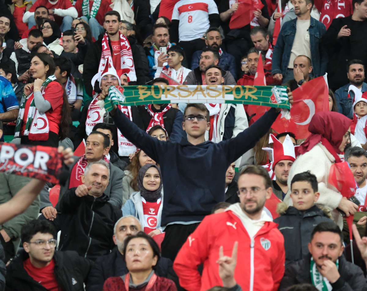 (ÖZEL) Türkiye-Bulgaristan taraftar fotoğrafları